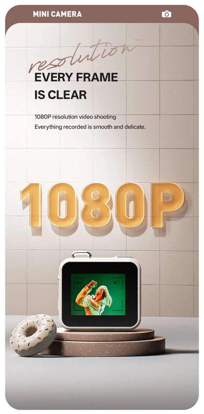 2025 New Thumb Pocket CCD Digital Camera HD Retro Mini Camera Portable Keychain Camera Outdoor Travel Photo Recorder Gift Y6000