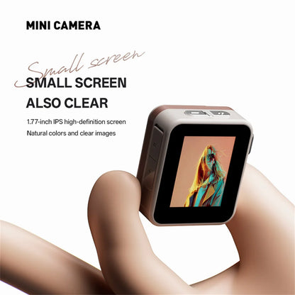 2025 New Thumb Pocket CCD Digital Camera HD Retro Mini Camera Portable Keychain Camera Outdoor Travel Photo Recorder Gift Y6000