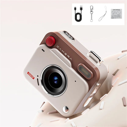 2025 New Thumb Pocket CCD Digital Camera HD Retro Mini Camera Portable Keychain Camera Outdoor Travel Photo Recorder Gift Y6000
