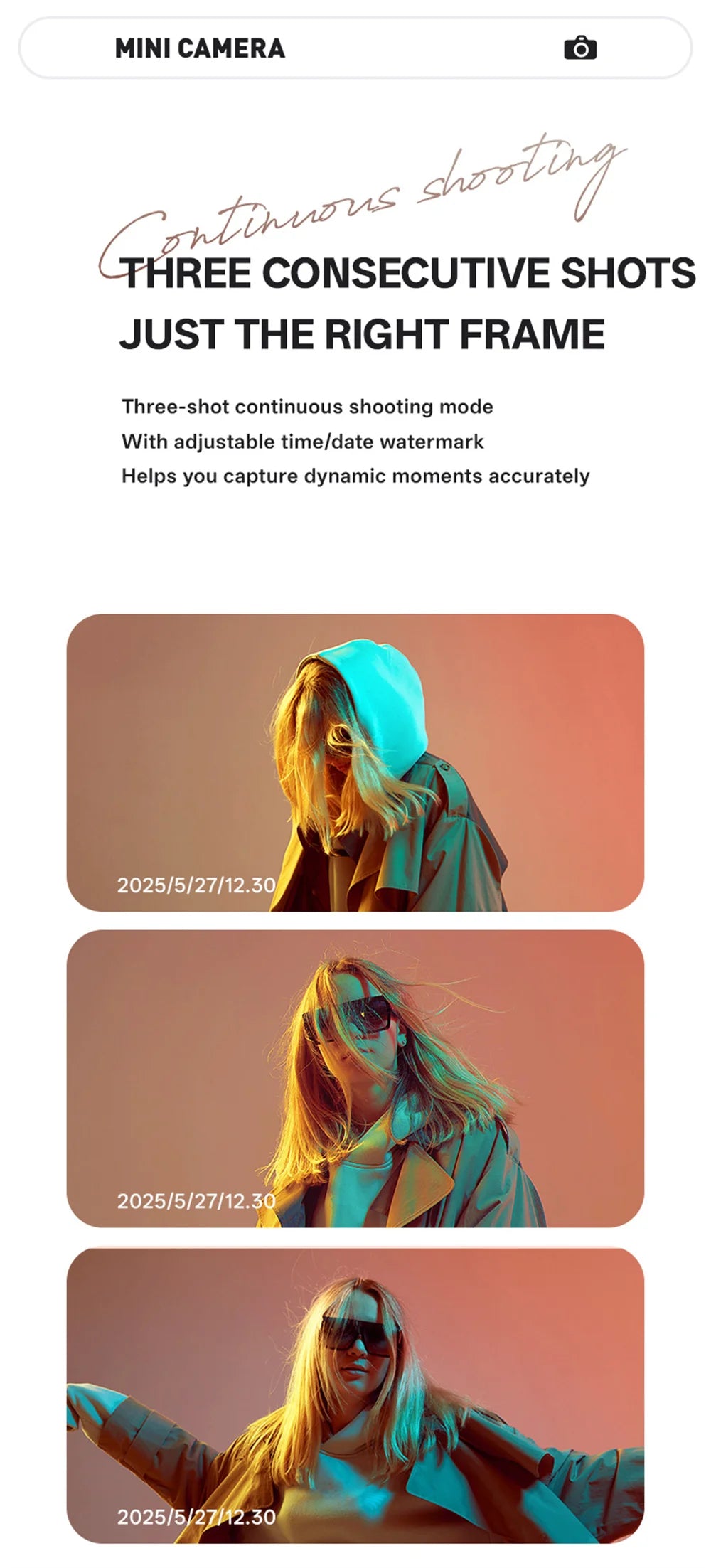 2025 New Thumb Pocket CCD Digital Camera HD Retro Mini Camera Portable Keychain Camera Outdoor Travel Photo Recorder Gift Y6000