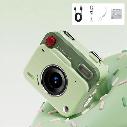 2025 New Thumb Pocket CCD Digital Camera HD Retro Mini Camera Portable Keychain Camera Outdoor Travel Photo Recorder Gift Y6000