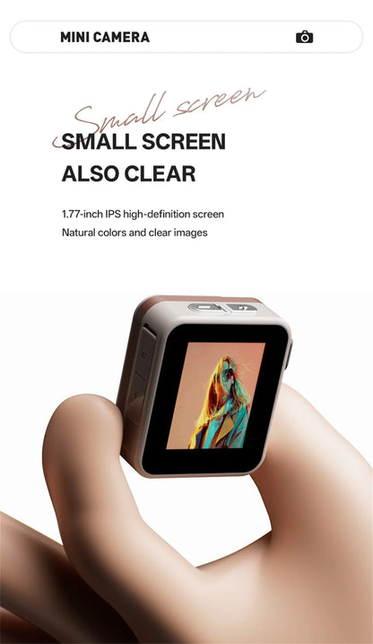 2025 New Thumb Pocket CCD Digital Camera HD Retro Mini Camera Portable Keychain Camera Outdoor Travel Photo Recorder Gift Y6000